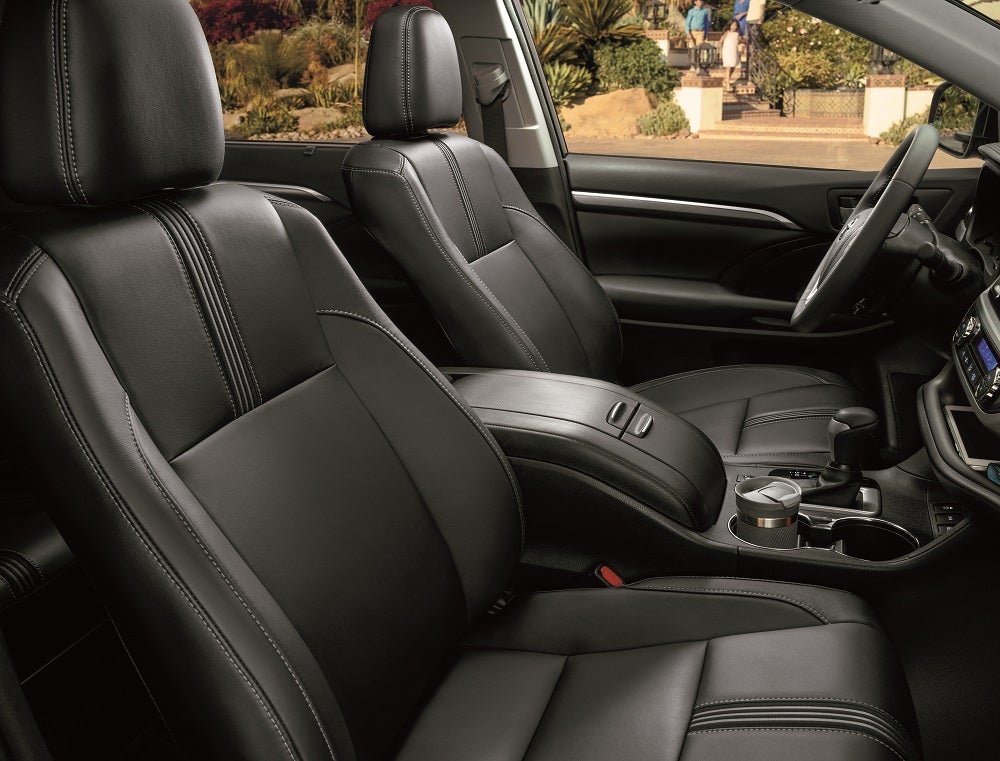 2019 Toyota Highlander Interior Black Leather 
