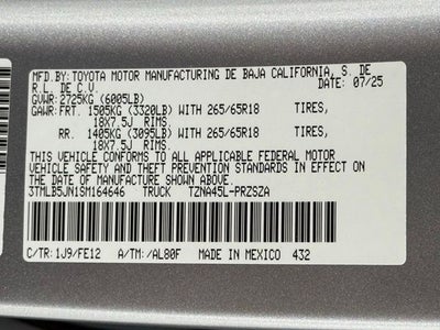 2025 Toyota Tacoma TRD Sport