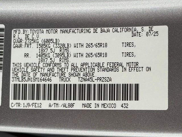 2025 Toyota Tacoma TRD Sport