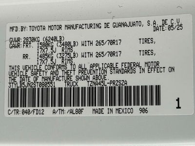 2025 Toyota Tacoma TRD Off-Road