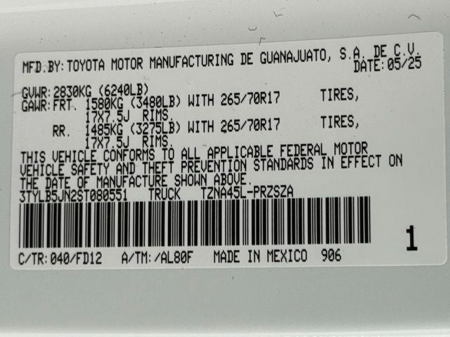 2025 Toyota Tacoma TRD Off-Road