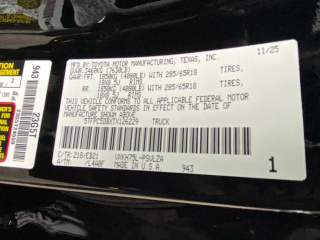 2026 Toyota Tundra i-FORCE MAX Tundra TRD Pro