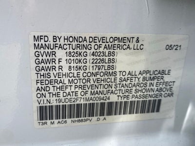 2021 Acura ILX Premium Package