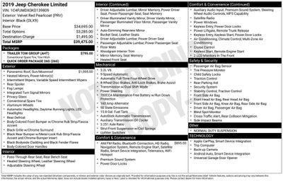 2019 Jeep Cherokee Limited