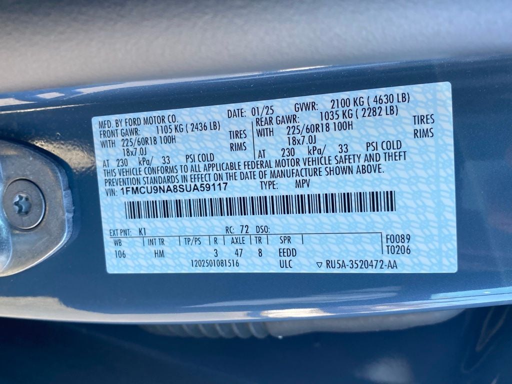 2025 Ford Escape ST-Line Select