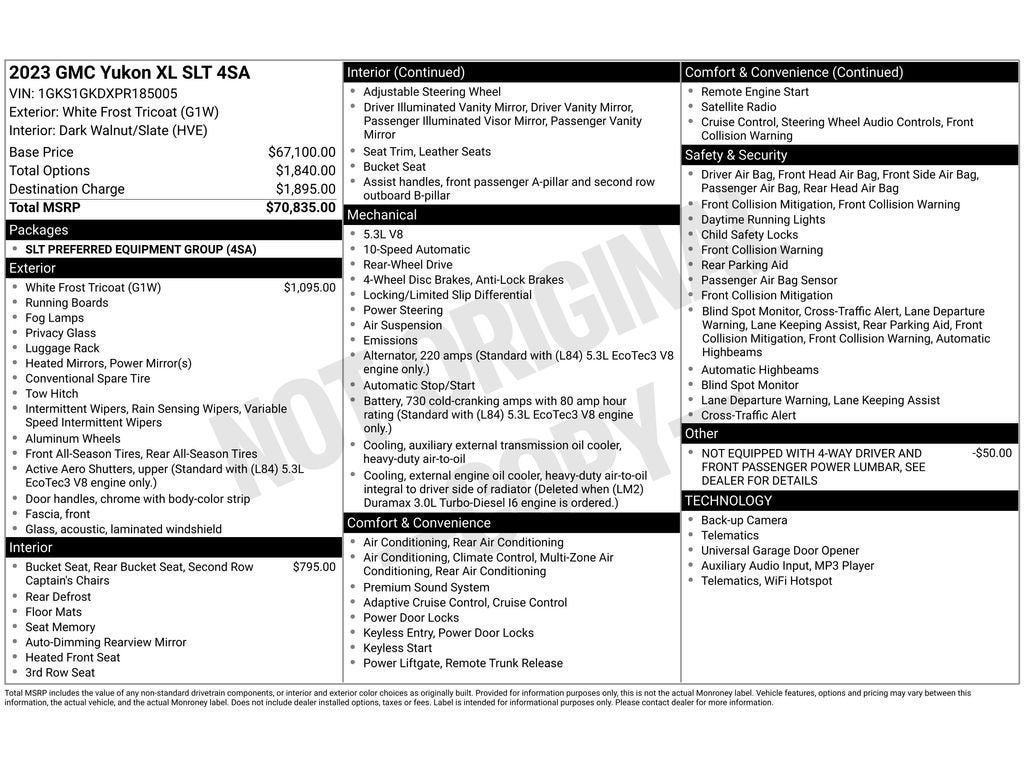 2023 GMC Yukon XL SLT