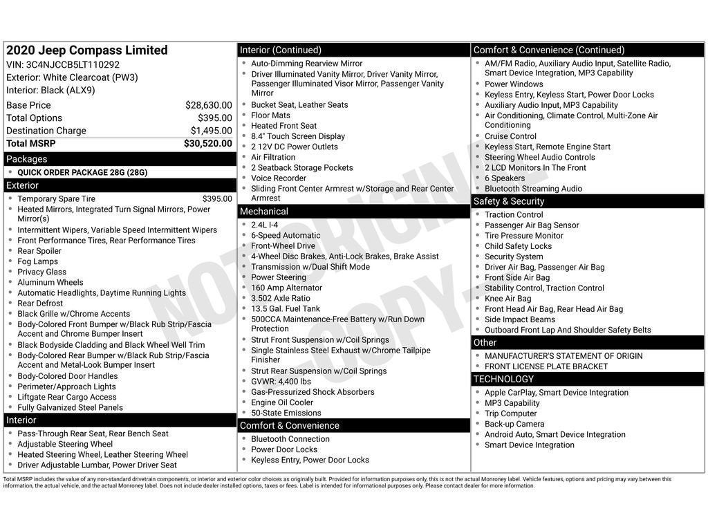 2020 Jeep Compass Limited
