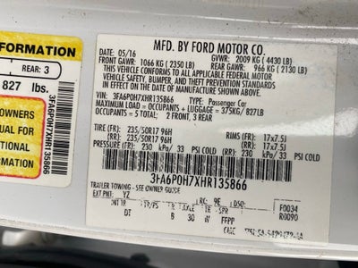 2017 Ford Fusion SE