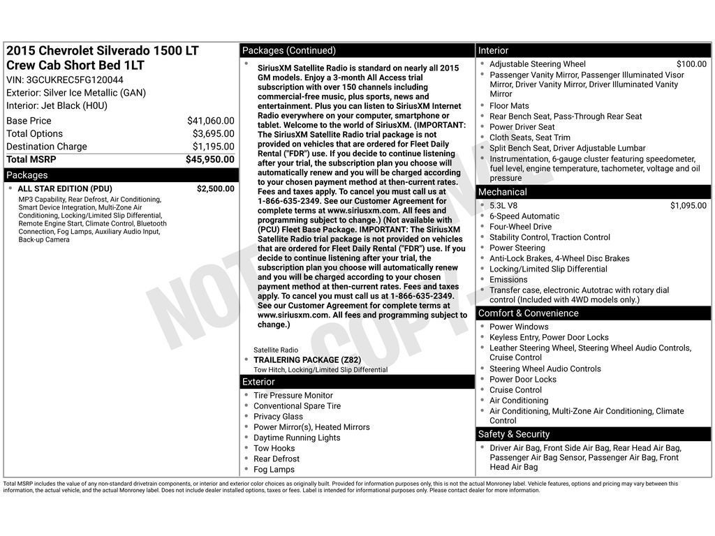 2015 Chevrolet Silverado LT