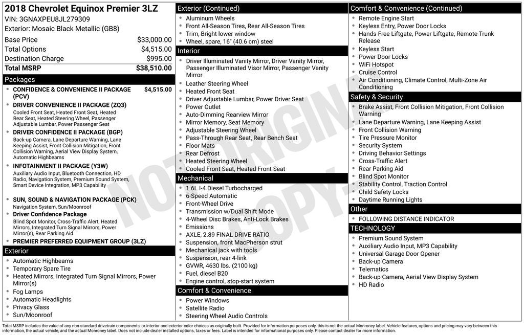 2018 Chevrolet Equinox Premier