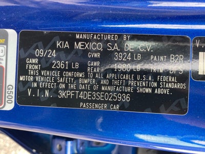 2025 Kia K4 LXS