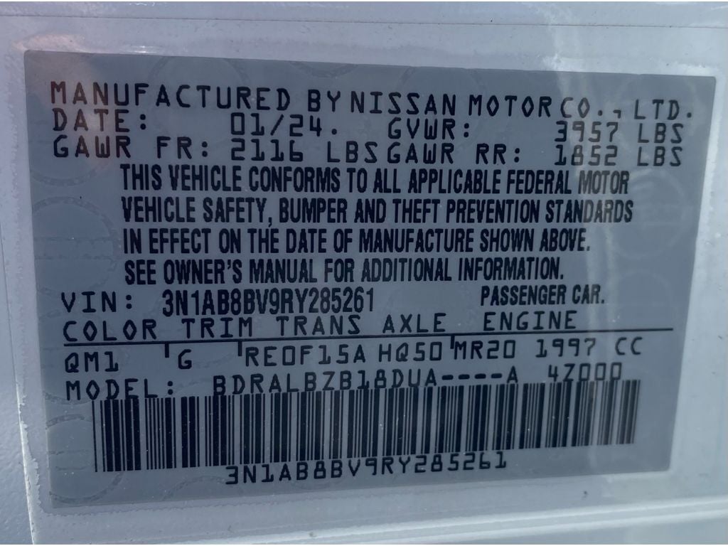 2024 Nissan Sentra S