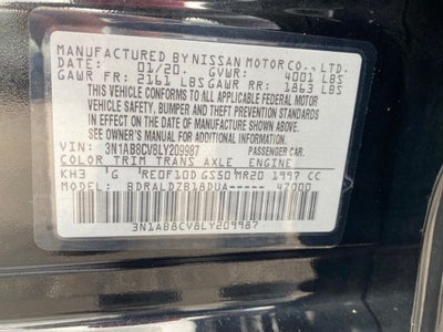 2020 Nissan Sentra SV