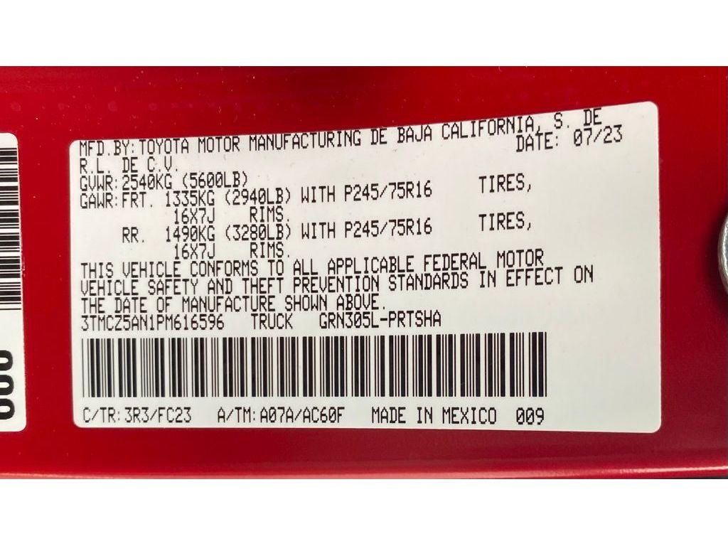 2023 Toyota Tacoma SR5