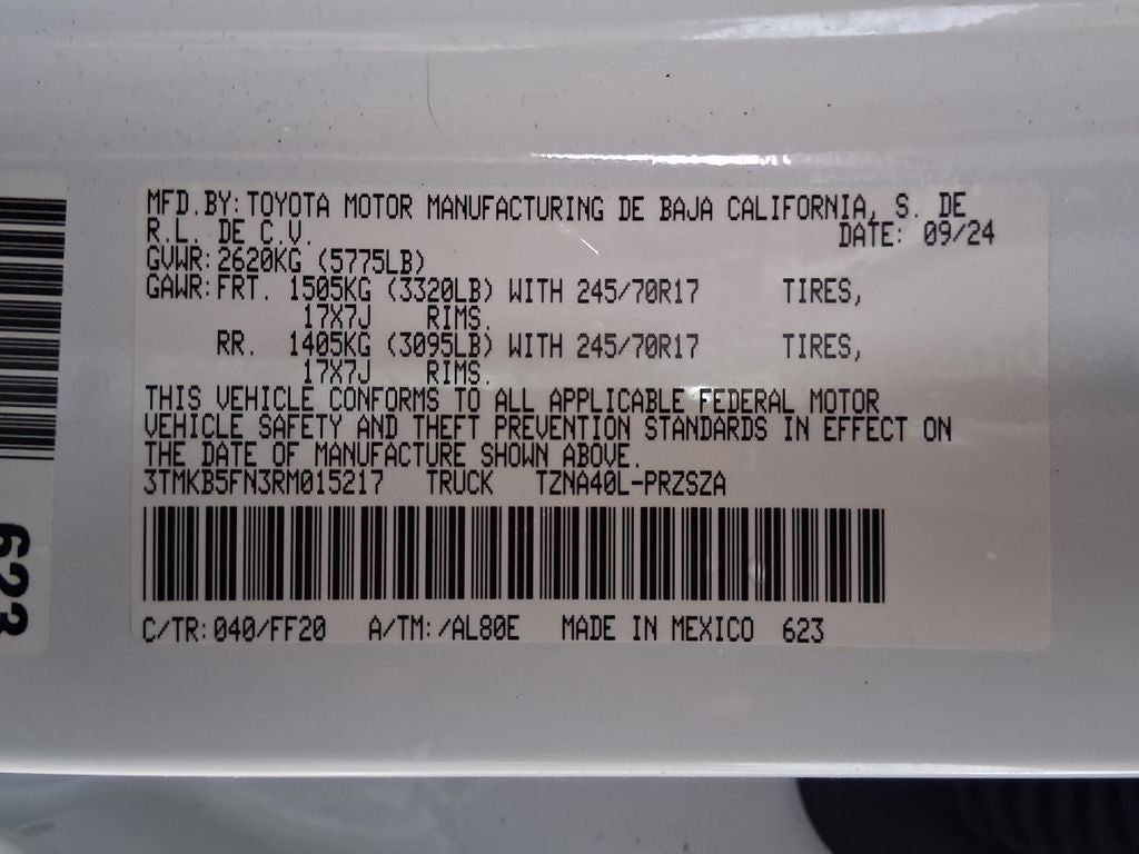 2024 Toyota Tacoma SR5