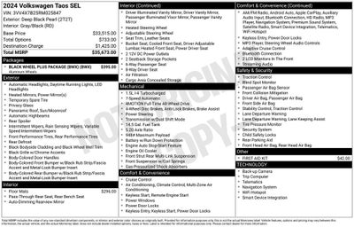2024 Volkswagen Taos 1.5T SEL