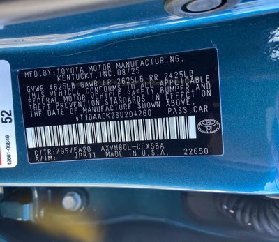 2025 Toyota Camry SE