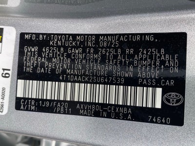 2025 Toyota Camry LE