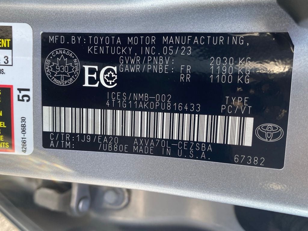 2023 Toyota Camry SE