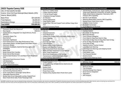 2023 Toyota Camry XSE