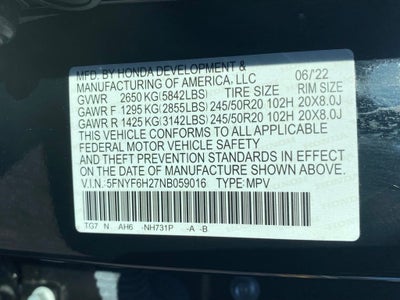 2022 Honda Pilot Special Edition