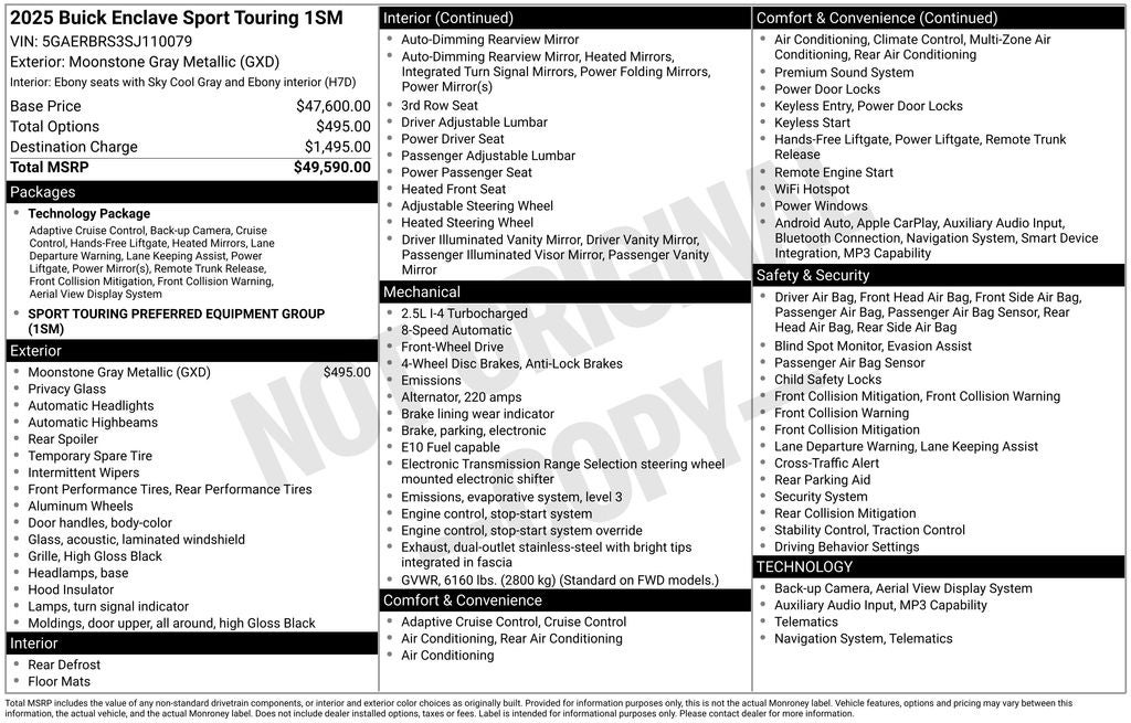 2025 Buick Enclave Sport Touring