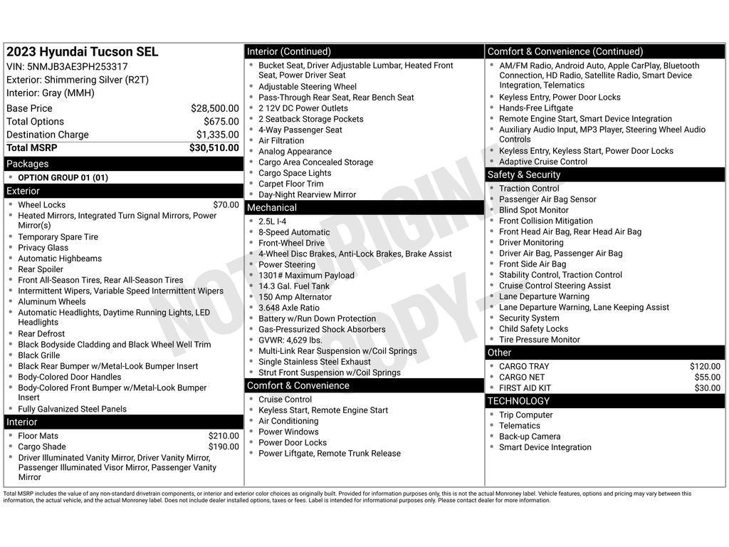 2023 Hyundai Tucson SEL