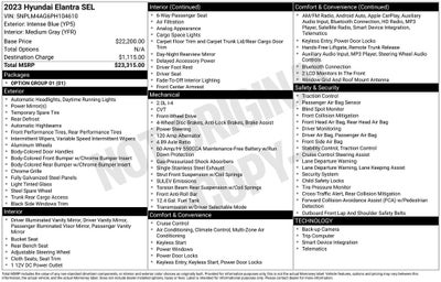2023 Hyundai Elantra SEL