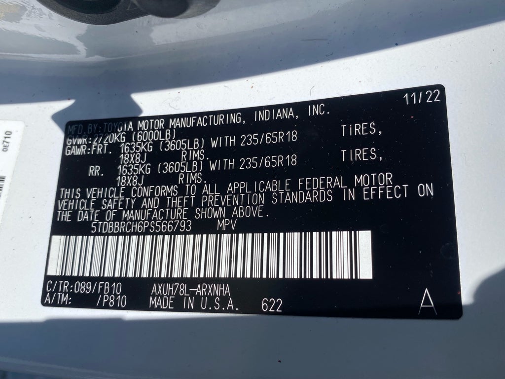 2023 Toyota Highlander Hybrid Hybrid LE