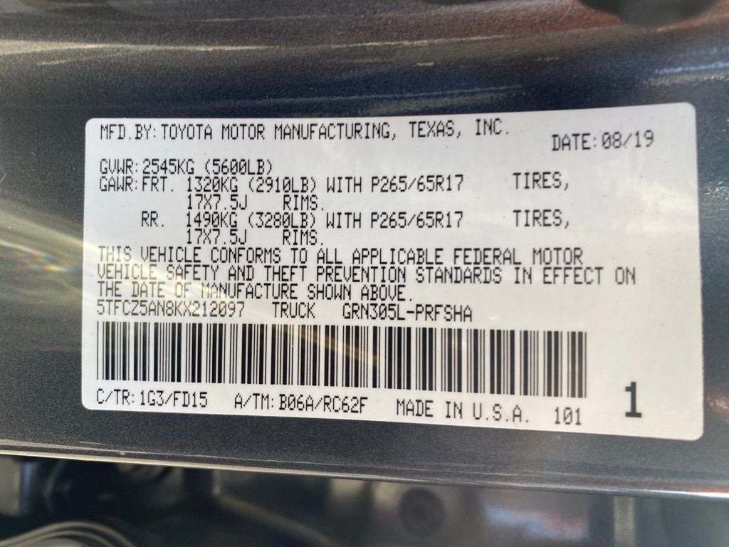 2019 Toyota Tacoma TRD Sport V6