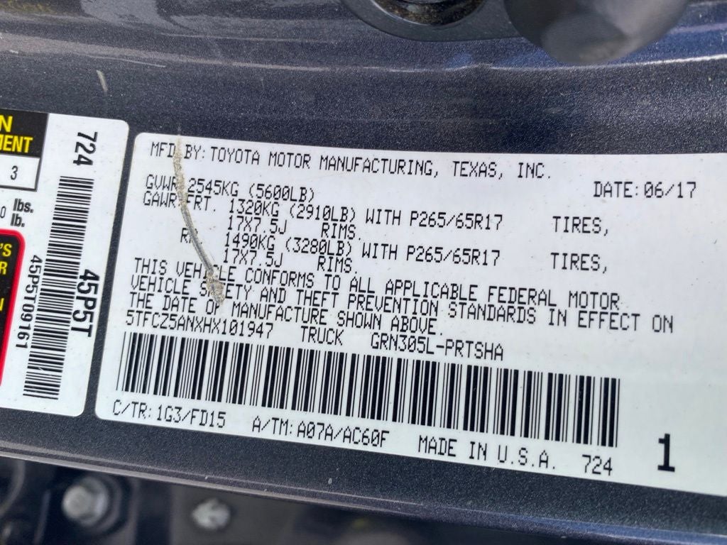 2017 Toyota Tacoma TRD Sport V6