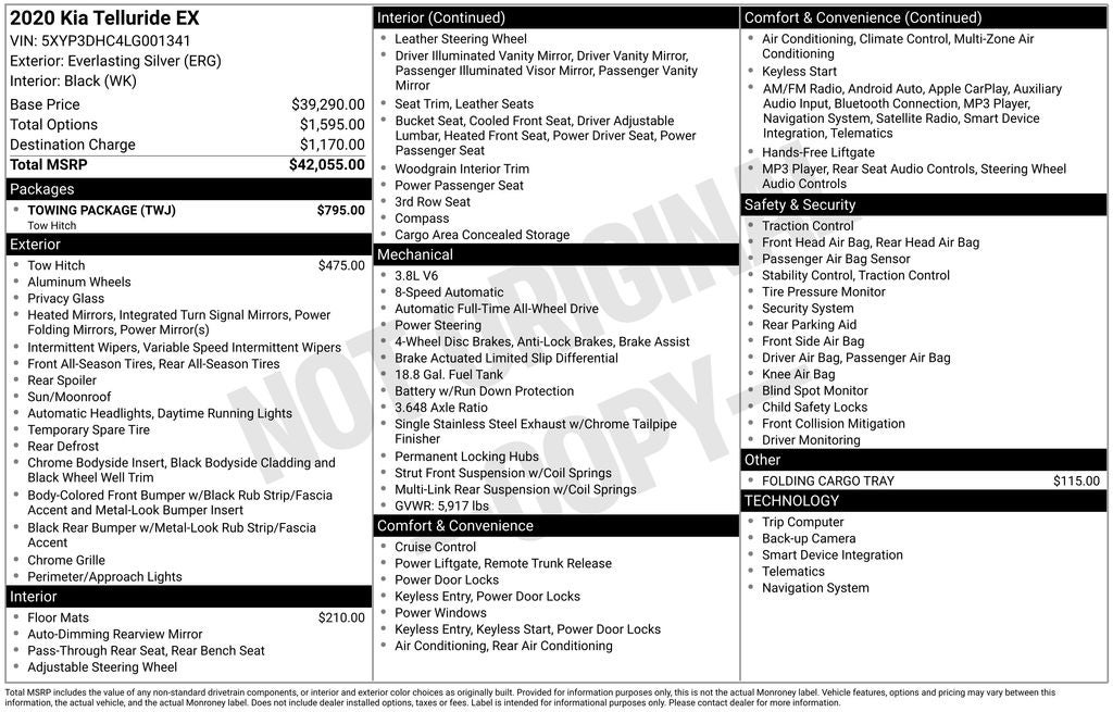 2020 Kia Telluride EX