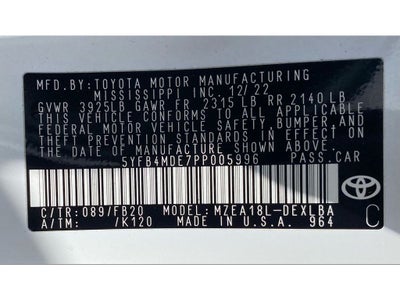 2023 Toyota Corolla LE