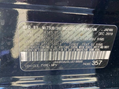 2020 Mitsubishi Outlander Sport SE 2.0