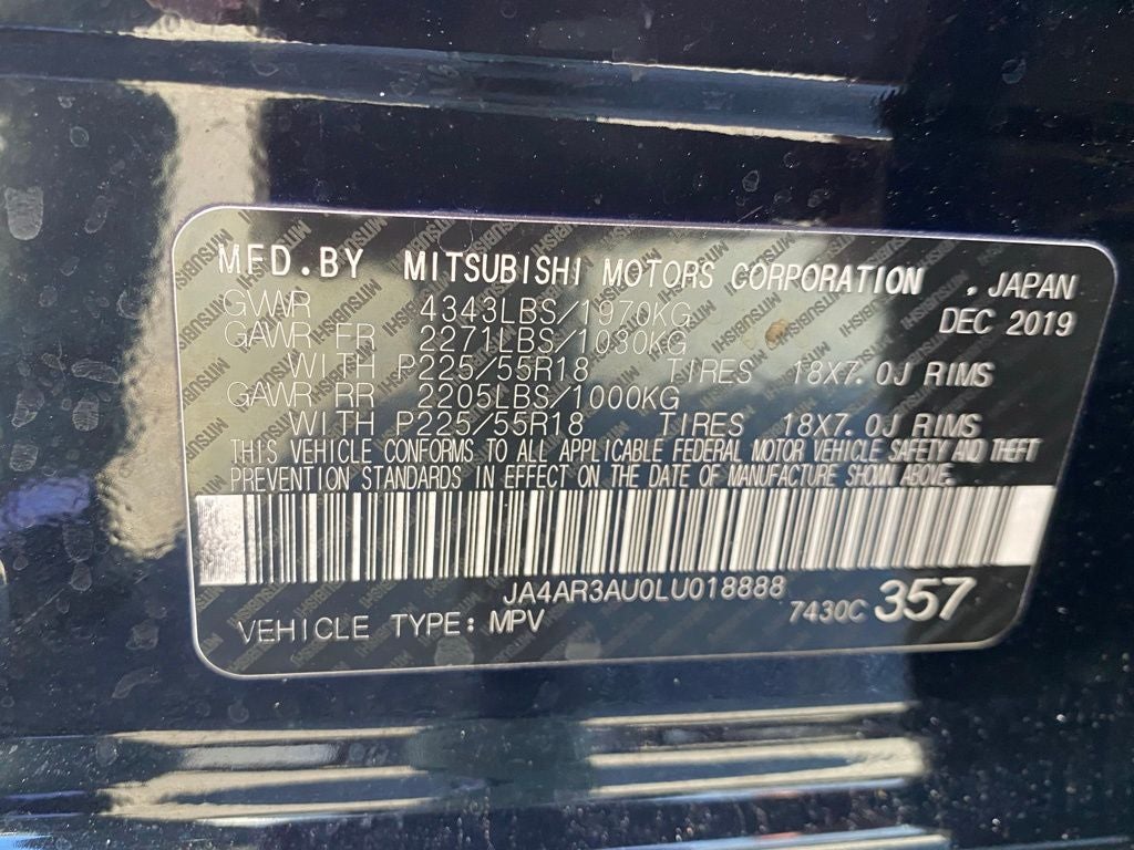 2020 Mitsubishi Outlander Sport SE 2.0