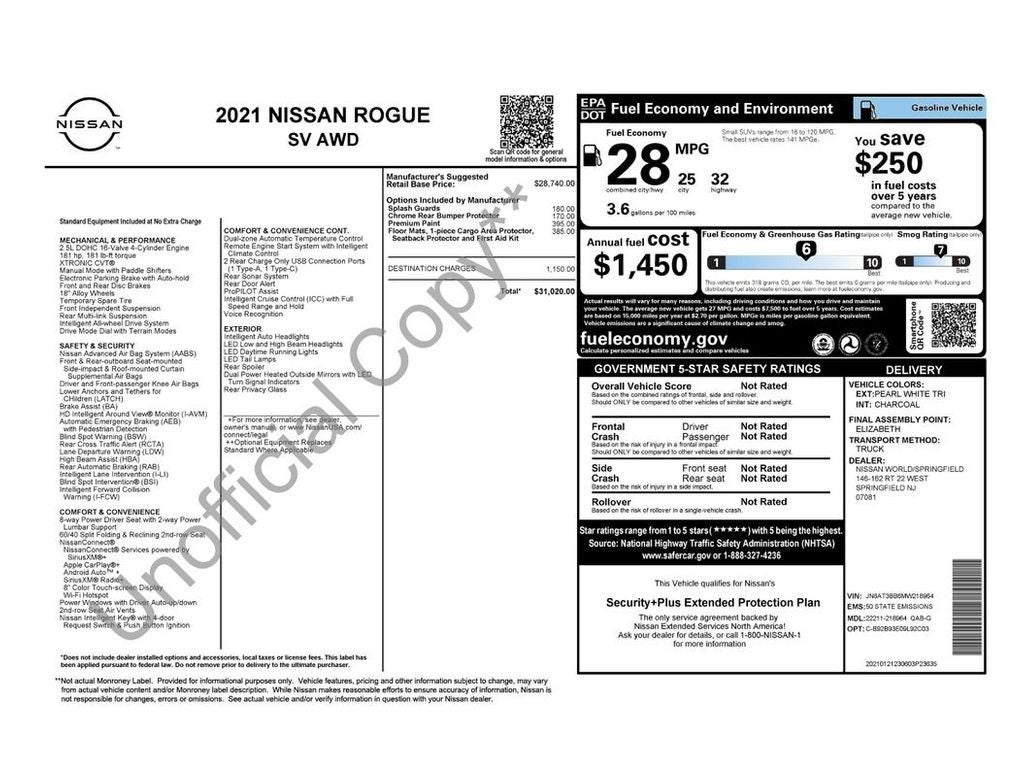 2021 Nissan Rogue SV