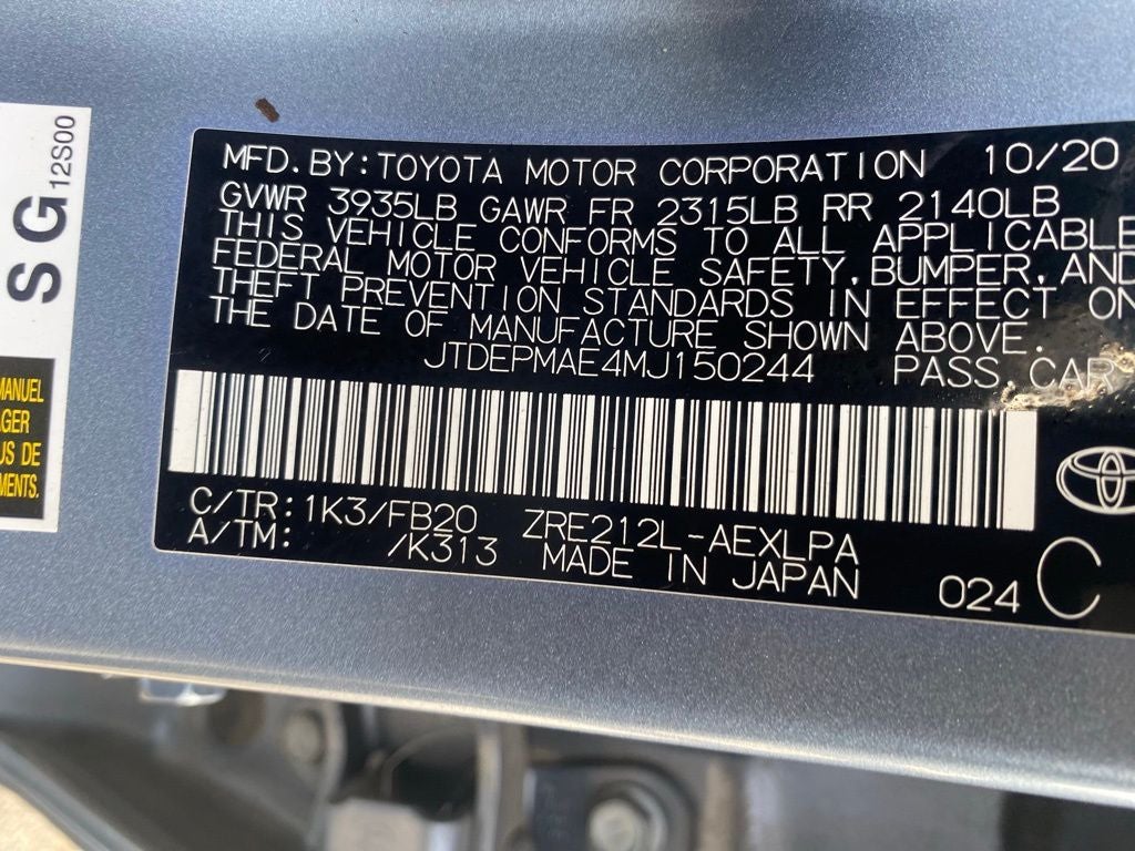 2021 Toyota Corolla LE