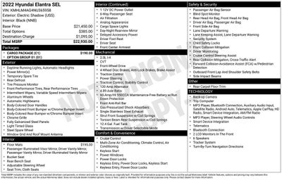 2022 Hyundai Elantra SEL