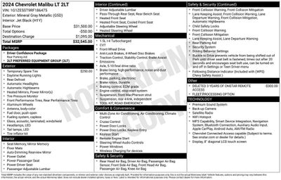2024 Chevrolet Malibu LT 2LT