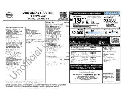 2018 Nissan Frontier SV