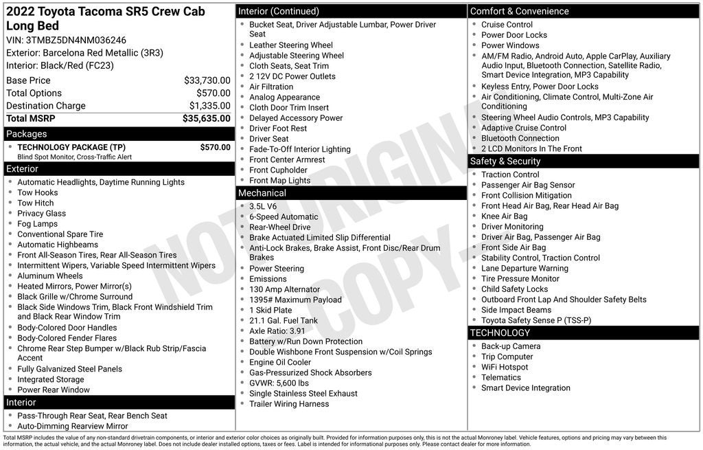 2022 Toyota Tacoma SR5