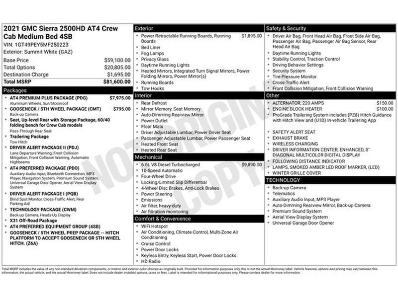 2021 GMC Sierra 2500HD AT4