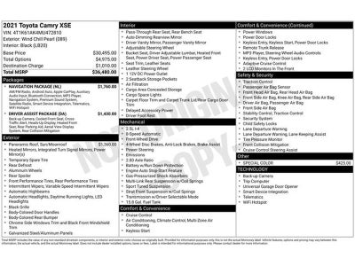 2021 Toyota Camry XSE