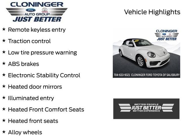 2019 Volkswagen Beetle Convertible 2.0T S