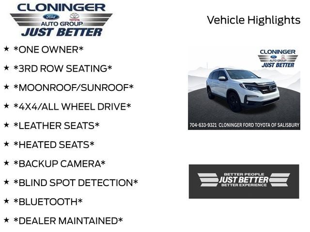 2021 Honda Pilot Special Edition