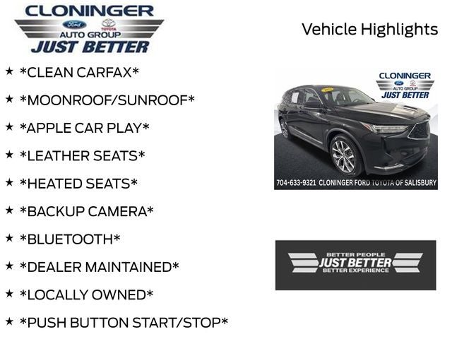 2022 Acura MDX Technology