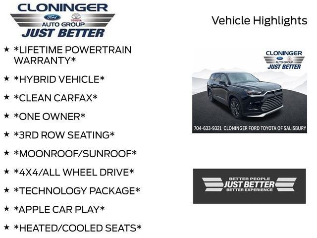 2026 Toyota Grand Highlander Hybrid MAX Platinum