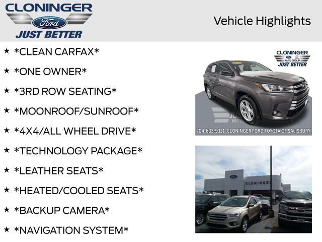 2019 Toyota Highlander Limited