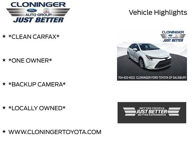 2025 Toyota Corolla Hybrid LE