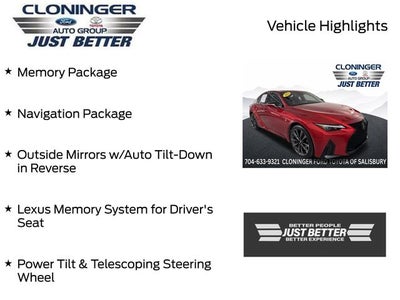 2023 Lexus IS 350 F SPORT